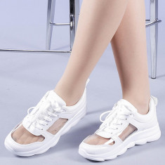 Pantofi sport dama Calista albi foto