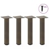 VidaXL Picioare pentru masă de cafea, 4 buc., oțel natural, 42-44 cm 4012455