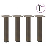 VidaXL Picioare pentru masă de cafea, 4 buc., oțel natural, 42-44 cm