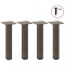 vidaXL Picioare pentru masă de cafea, 4 buc., oțel natural, 42-44 cm 4012455