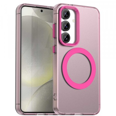 Husa MagSafe pentru Samsung Galaxy S24 FE S721, Techsuit, CandyCase, Roz foto
