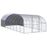 Cumpara ieftin Cotet de gaini pentru exterior, 3x8x2 m, otel zincat