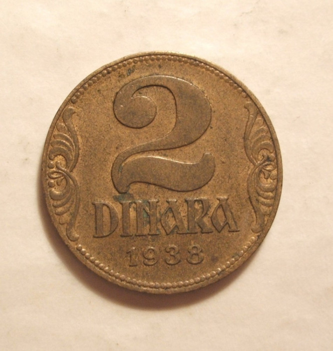 YUGOSLAVIA 2 DINARI 1938