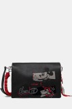 Desigual geantă MICKEY ROCK DORTMUND culoarea negru, 25WAXP19