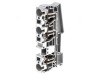 Term. &icirc;mbinare de șine 0,2-16mm2 3 borne gri ST TS35