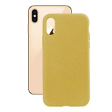 Cumpara ieftin Husa Cover Soft Ksix Eco-Friendly pentru iPhone Xs Max Galben