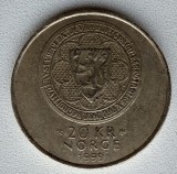 Norvegia - 20 Kroner 1999 - Akershus