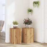 Cumpara ieftin Suporturi de plante, 2 buc., stejar artizanal, 30x30x50cm, lemn