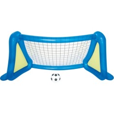 Poarta Fotbal BestWay Gonflabila, 254 x 112 x 130 cm foto