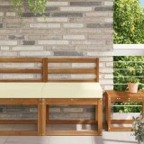 vidaXL Perna pentru canapea de exterior Crem 60 x 60 x 8 cm Poliester 900695