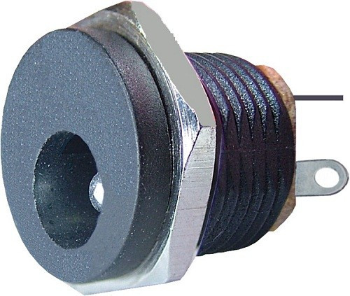 Conector DC, 2,1mm, montare pe panou - 121971