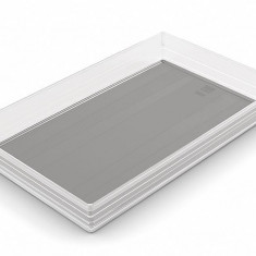 Organizator Curver SISTEMO 9, transparent/gri, 24x39x5 cm, pentru sertar