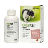 Drontal Puppy Antiparazitar Intern Catei Vetoquinol 50 ml Protectie Paraziti Intestinali