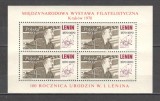 Polonia.1970 Expozitia filatelica CRACOVIA-Bl. MP.82