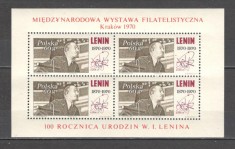 Polonia.1970 Expozitia filatelica CRACOVIA-Bl. MP.82