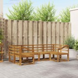 vidaXL Set de canapele de exterior 6 pcs natural Lemn Solid de Acacia 3366897