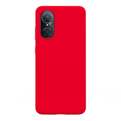Husa compatibila cu huawei nova 9 se, matte efect, camera ultra safe, htpmag, rosu foto