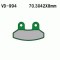 Set 2 placute frana SYM VD-994 (FA306) Cod Produs: MX_NEW PF 22 510 3260ML