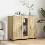 vidaXL Dulap din Lemn Stejar Sonoma 88,5 x 30,5 x 73 cm Lemn compozit 880303