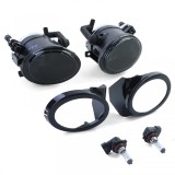 Faruri de ceata din sticla clara cu fum negru, potrivite pentru BMW E39 E46 cu bara M Performance AutoTuning