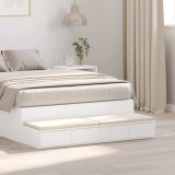 VidaXL Sertare pentru pat Alb 120 x 36.5 x 16.5 cm Lemn compozit