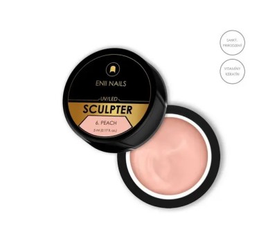 ENII Gel UV/LED pentru construcție unghii - Sculpter 6. Peach, 5ml foto