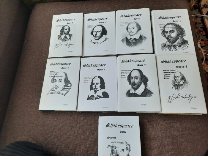 WILLIAM SHAKESPEARE TEATRU OPERE COMPLETE 9 VOL-SUPRACOPERTI IMPECABILE UNIVERS