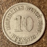 C50 - Moneda foarte veche - Germania - 10 pfennig - 1906 litera A
