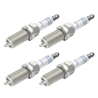 Set 4 bujii scanteie Bosch pentru Citroen C3, Xsara, Fiat Scudo, Hyundai ix35, Santa Fe, Sonata, Kia Sorento, Sportage, Nissan Almera, Micra, Primera, foto