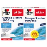 Omega 3 extra 1000 mg, 120 capsule + 60 capsule cadou, Doppelherz