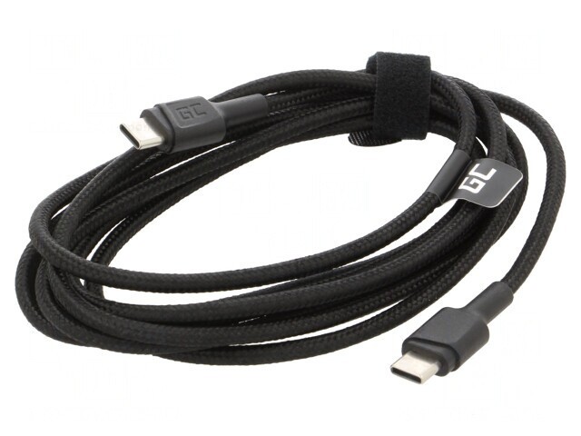 Cablu USB 2.0 USB-C 2m Negru 480Mbps