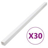 vidaXL Șine de cabluri, 33x33 mm, 30 m, PVC 155931