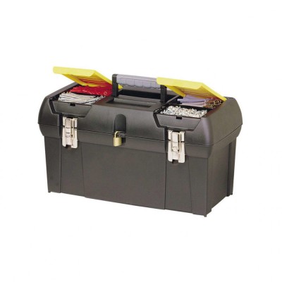 Stanley 1-92-066, cutie de depozitare 19&amp;quot; cu inchizatoare metalica, 2 organizatoare si tava foto