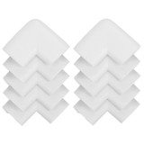 Set 10 protectii colturi pentru siguranta copii, 60x35mm, spuma EPE, gri Household NewTrend