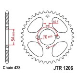 Pinion spate 42 dinti pas lant 428 &ndash; Honda CBR 125 R (04-05) - CBR 125 RS Repsol (05-07) - CBR 125 RW (05-10) 4T LC 125cc