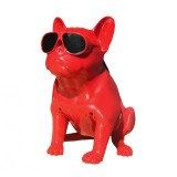Boxa Portabila Bulldog Cu Bluetooth , Cititor USB , Card , Radio , Rosu