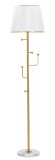 Lampadar Glam, Mauro Ferretti, &Oslash;41 x 173 cm, 1 x E27, 40W, fier/textil, auriu/alb