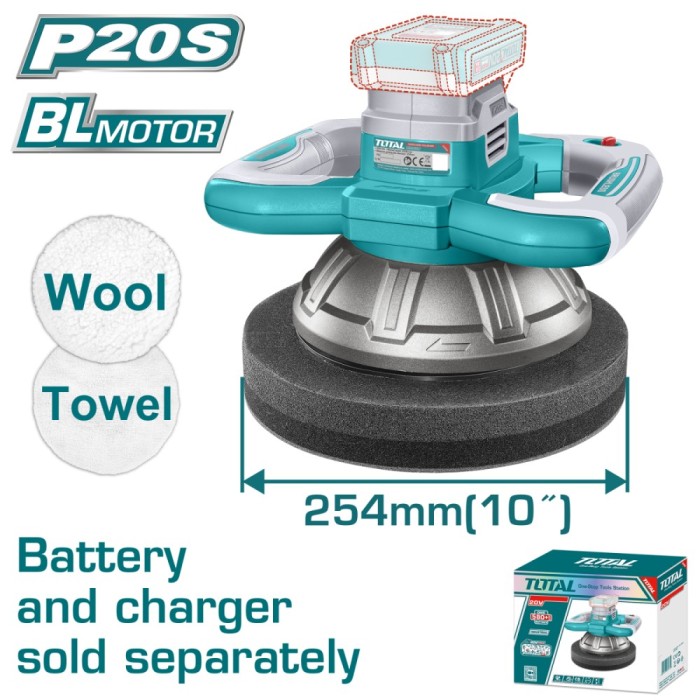 TOTAL - MASINA DE POLISAT - 20V (NU INCLUDE ACUMULATOR) PowerTool TopQuality