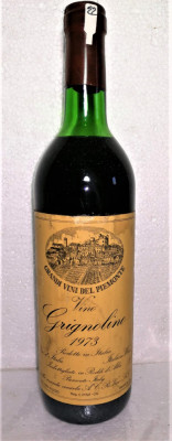 22 - VIN ROSU GRIGNOLINO, GRANDI VINI DEL PIEMONTE, RECOLTARE 1973 CL 72 GR. 12 foto