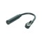 Cablu adaptor auto antena DIN soclu - ISO mufa in unghi cu cablu 15cm 4CarMedia ZRS-AA-4