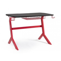 Birou gaming negru rosu 118x65x76 cm