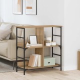 vidaXL Raft pentru cărți stejar artizanal 78.5 x 33 x 82 cm 882754