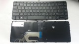 Tastatura laptop noua HP 430 G3 Black Frame Black (Backlit, WIN 8) US