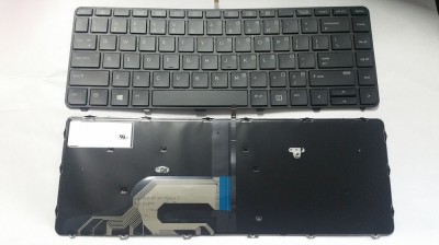 Tastatura laptop noua HP 430 G3 Black Frame Black (Backlit, WIN 8) US foto