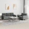 vidaXL Set de canapele cu perne, 2 piese, gri &icirc;nchis, material textil 3201617