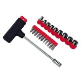 Set surubelnite si tubulare cu maner T Lampa Garage AutoRide