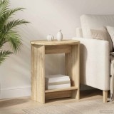 vidaXL Masă laterală Stejar Sonoma 50 x 39,5 x 55 cm Lemn prelucrat 899854