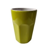 Pahar ceramica, 480 ml, Verde/Alb