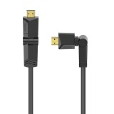 Cumpara ieftin Cablu HDMI Hama 205011, 4k, Ethernet, 1.5 metri aurit, negru