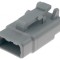 Conector DTM Mamă 3 PIN Gri IP68
